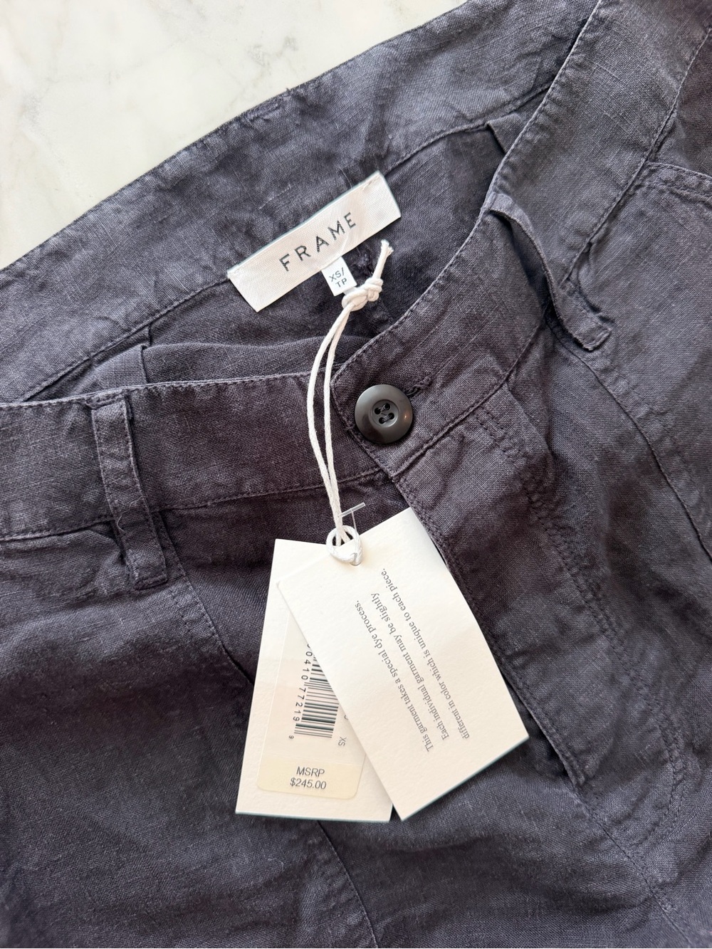 Frame Denim Linen-Blend shorts